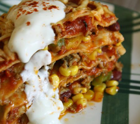 Lasagne meksykańska