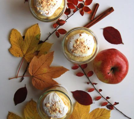 Mini desery z jabłkami i crème pâtissière